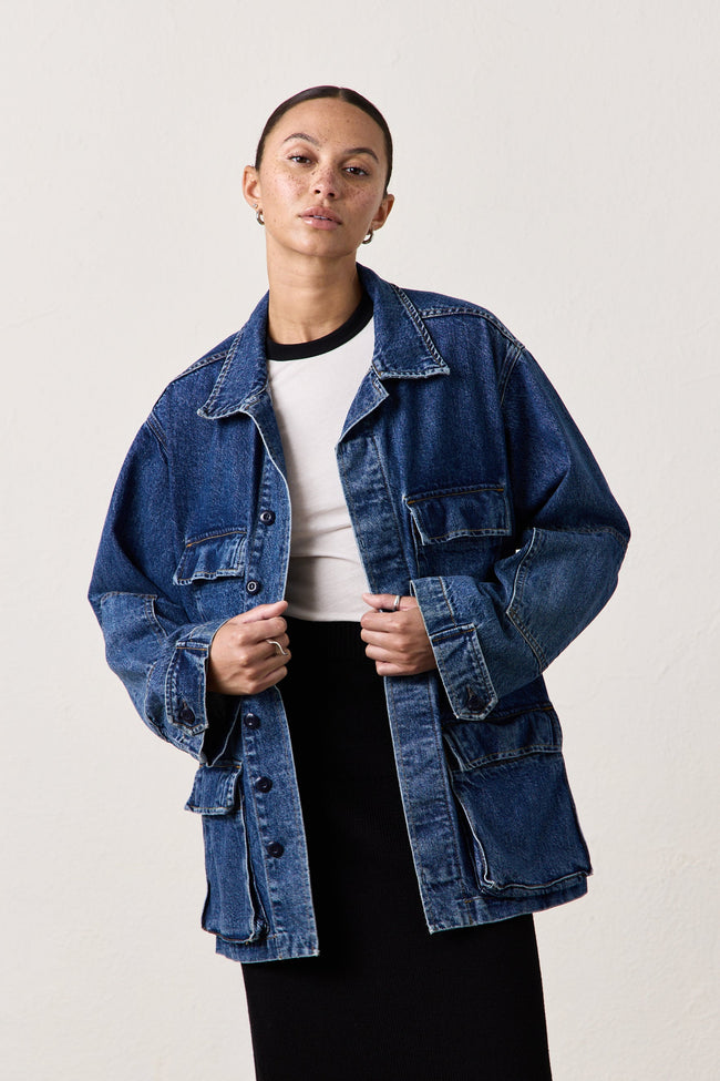 ROMEO OVERSIZED DENIM JACKET Main Image