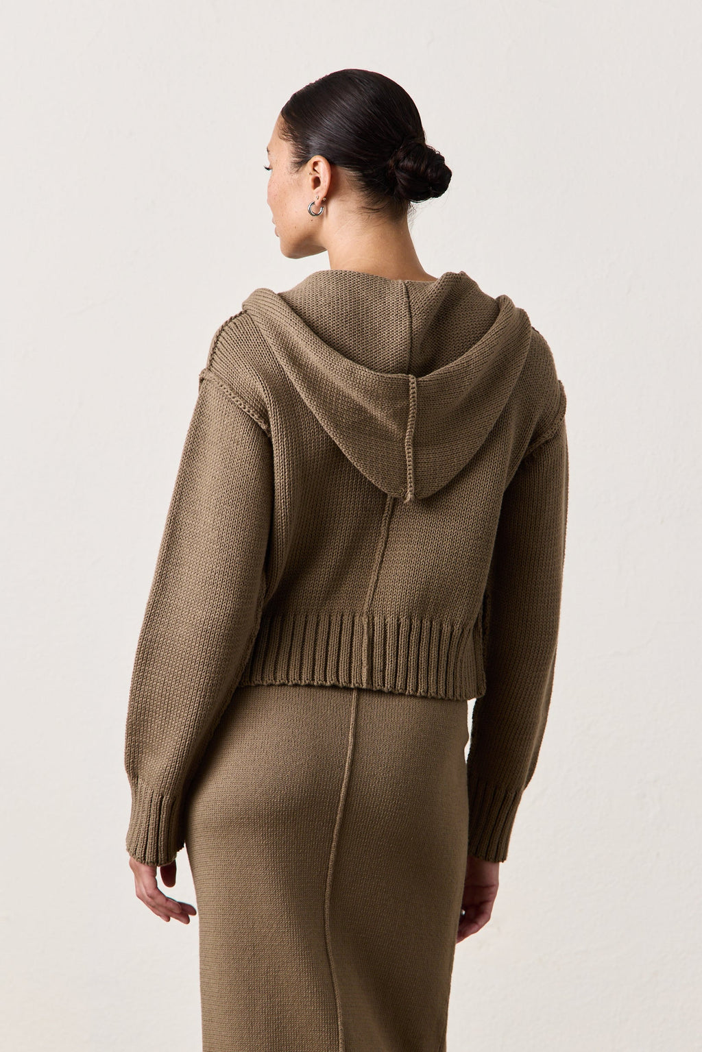 MILLS ZIP FRONT HOODED SWEATER