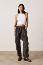 Shailey Paperbag Waist Lyocell Linen Pant