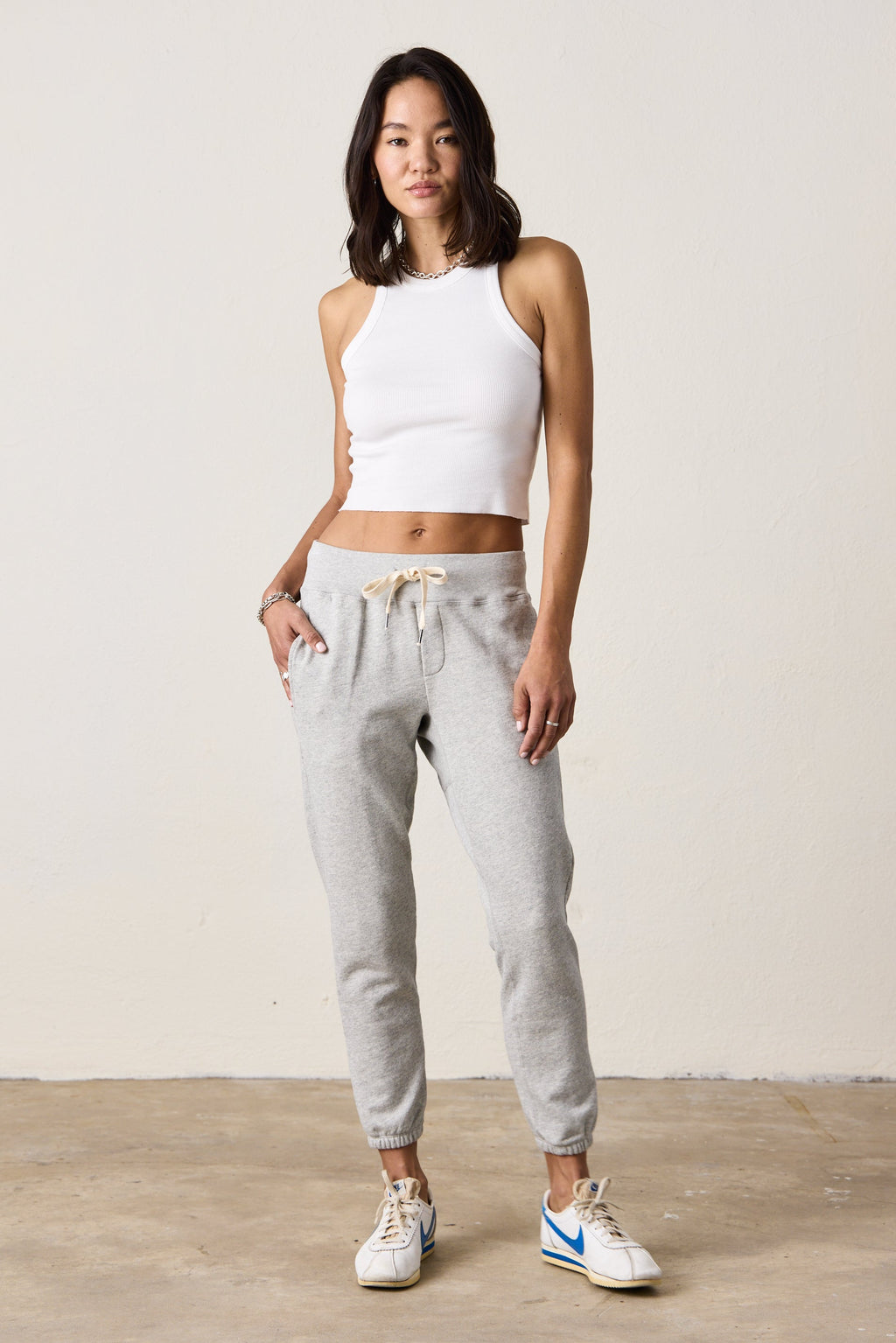 SAYDE SLIM VINTAGE TERRY SWEATPANT