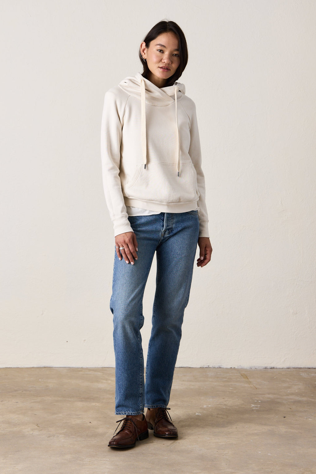 Lisse Fitted Loop Terry Hoodie