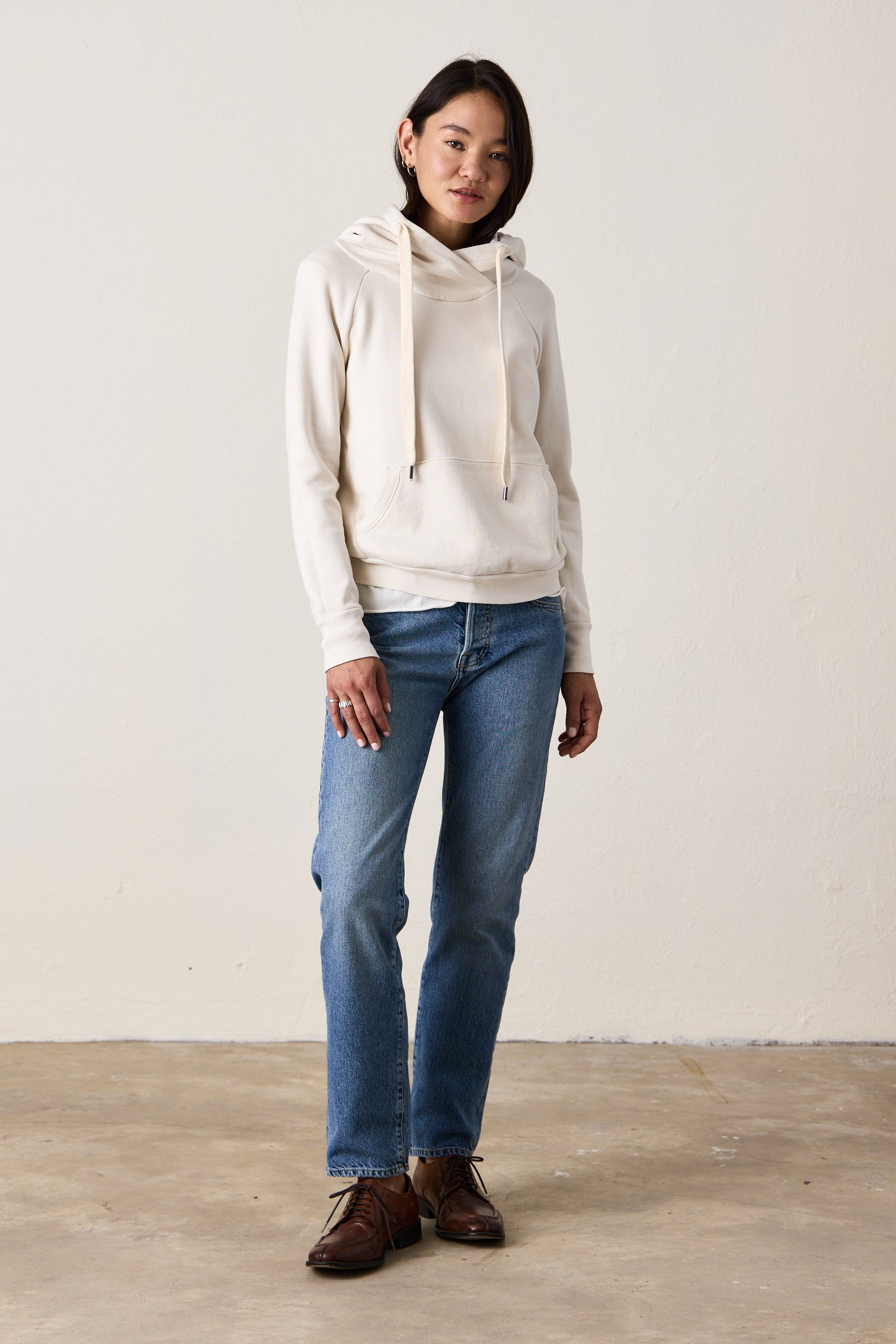 Lisse Fitted Loop Terry Hoodie