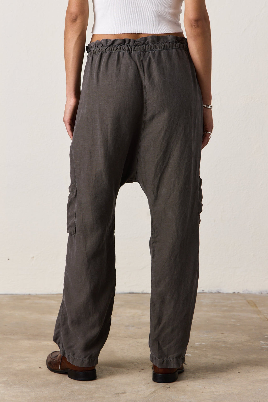 Shailey Paperbag Waist Lyocell Linen Pant
