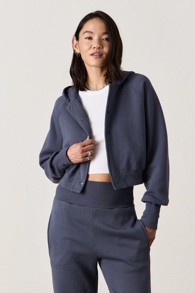 LUZ COZY FLEECE BOMBER JACKET Hover Image