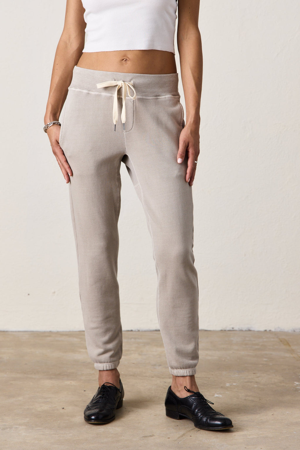 SAYDE SLIM LOOP TERRY SWEATPANT
