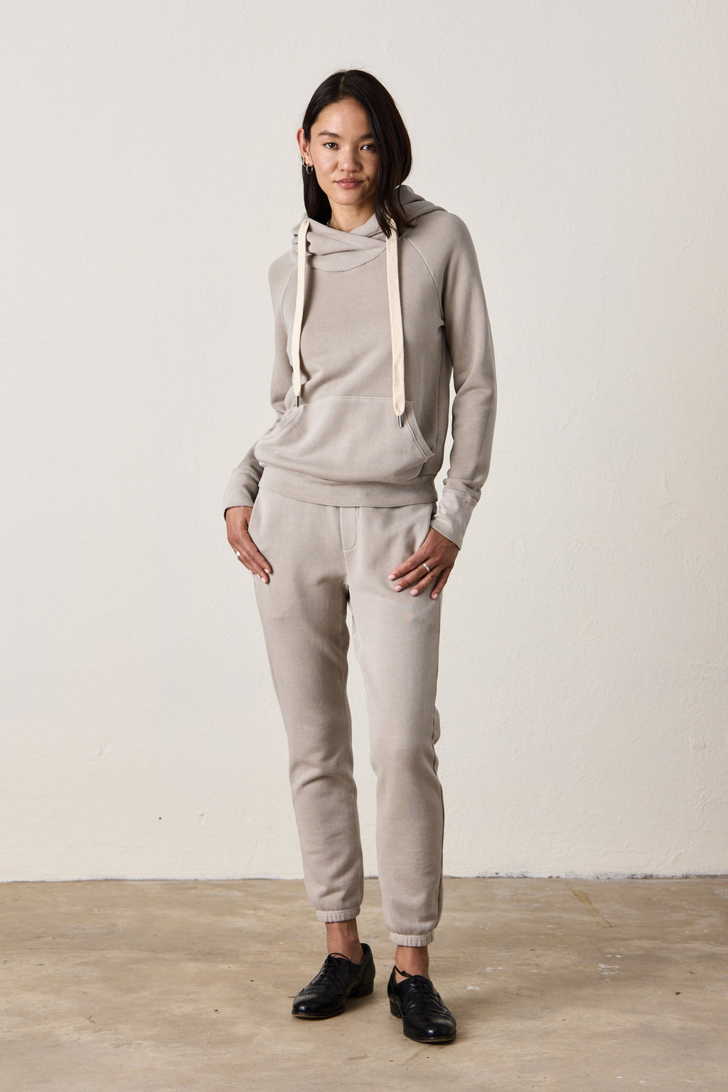 LISSE FITTED LOOP TERRY HOODY