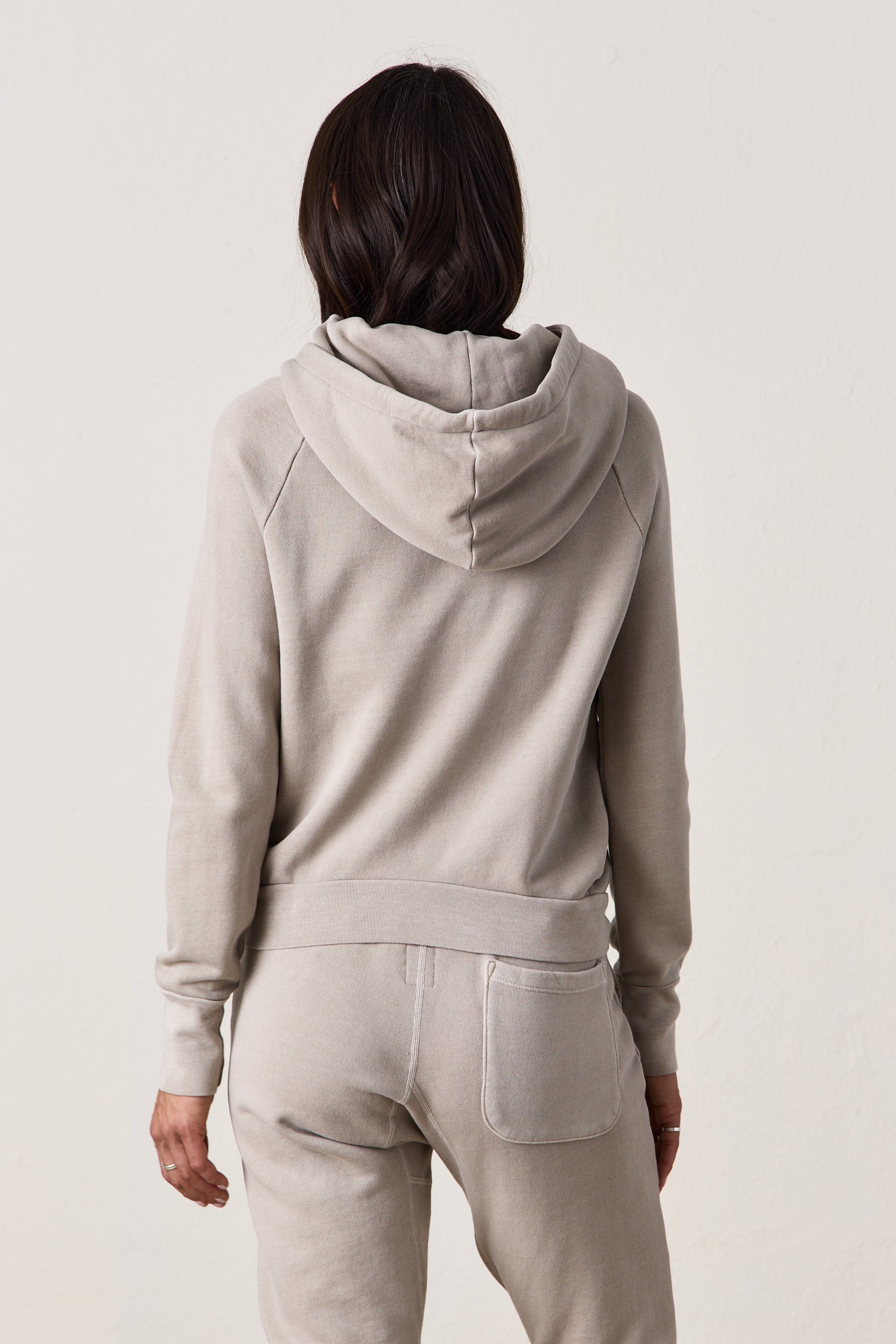 LISSE FITTED LOOP TERRY HOODY