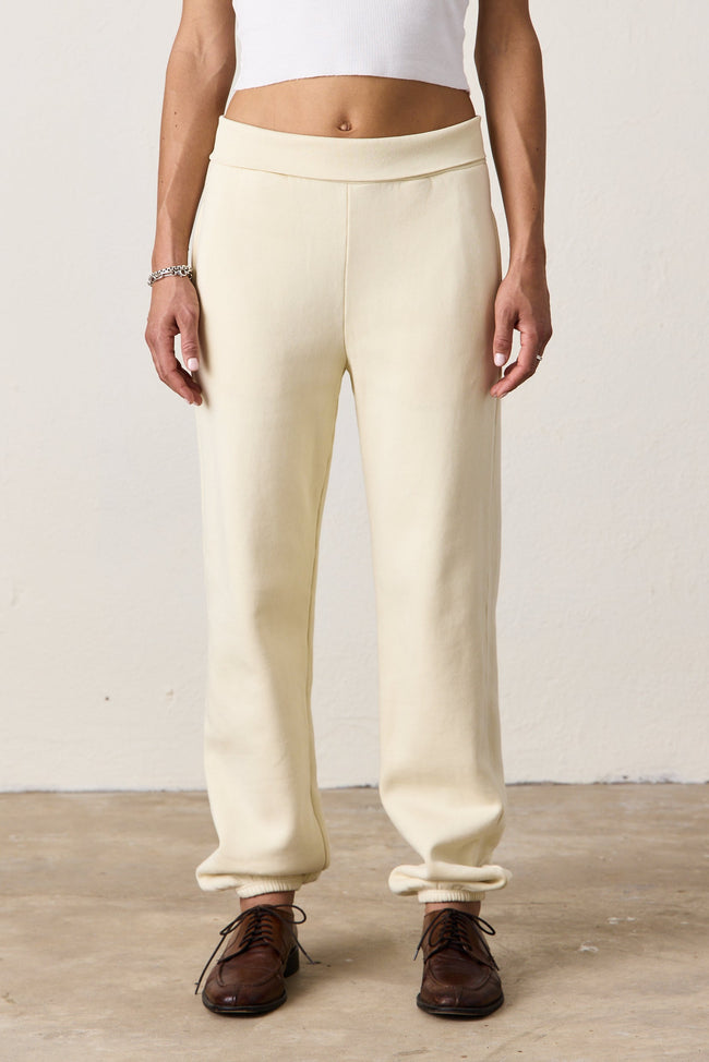 BLAKES RIB WAISTED COZY FLEECE SWEATPANT Main Image