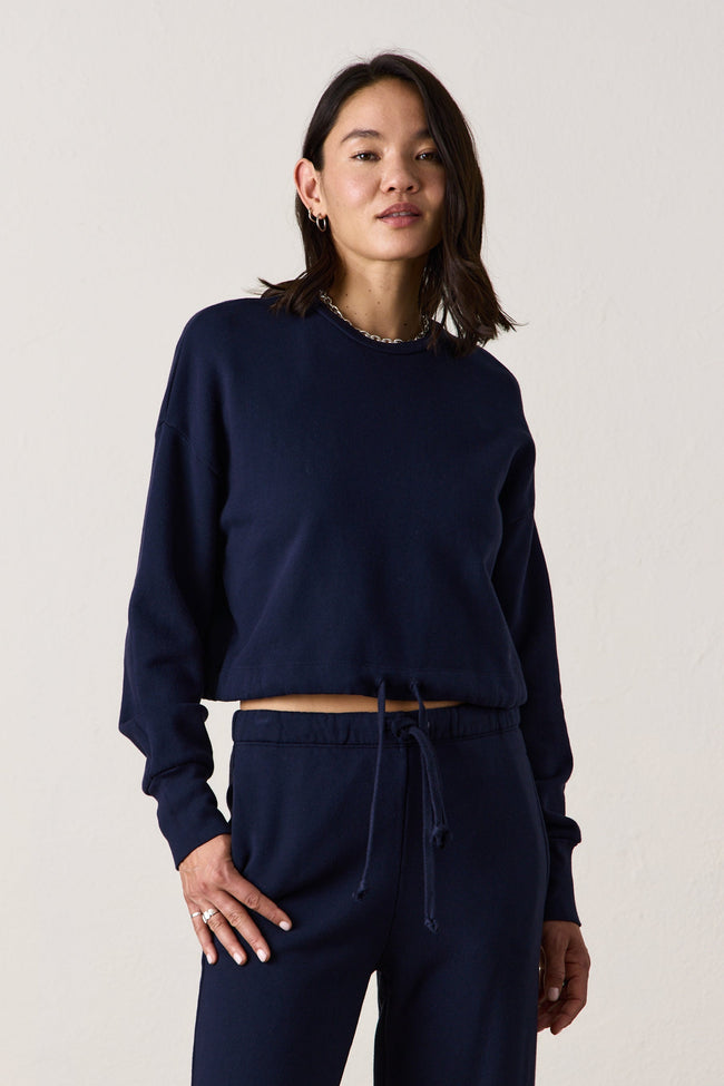 Zuma Cinch Waist Loop Terry Sweatshirt Hover Image