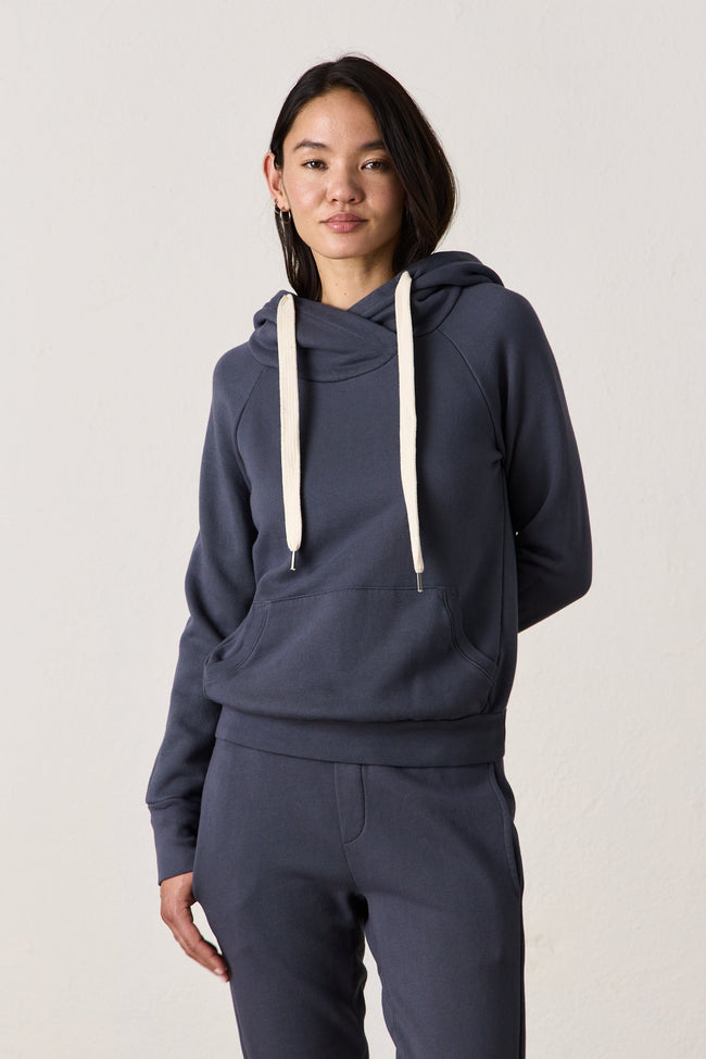 LISSE FITTED LOOP TERRY HOODY Hover Image
