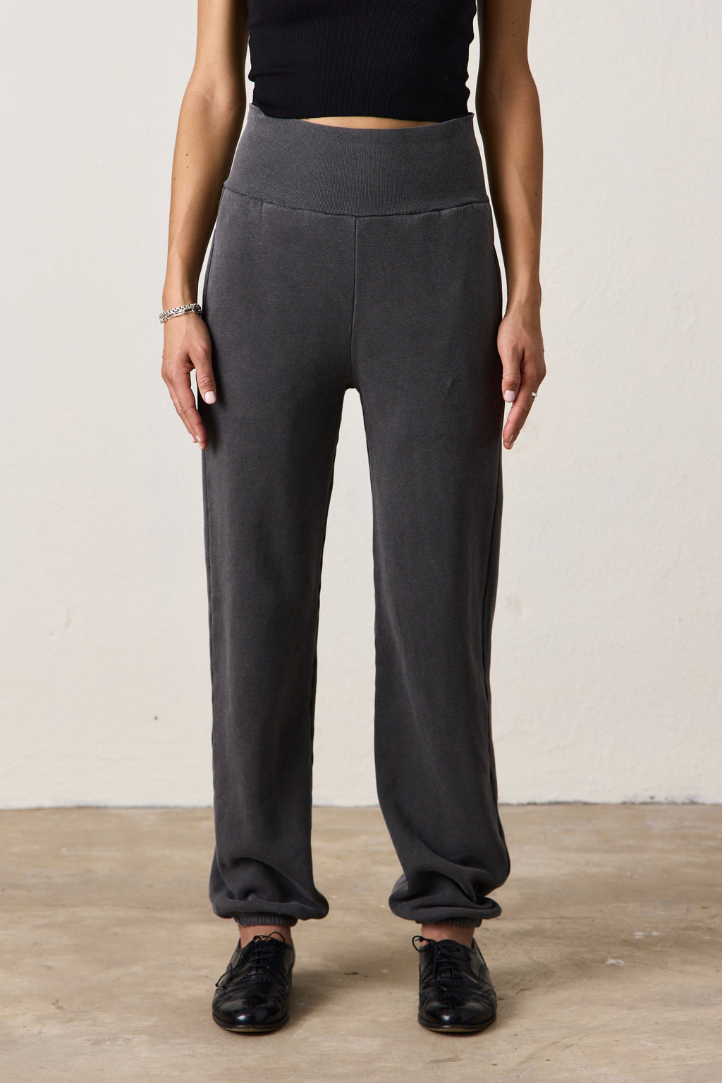 BLAKES RIB WAISTED COZY FLEECE SWEATPANT