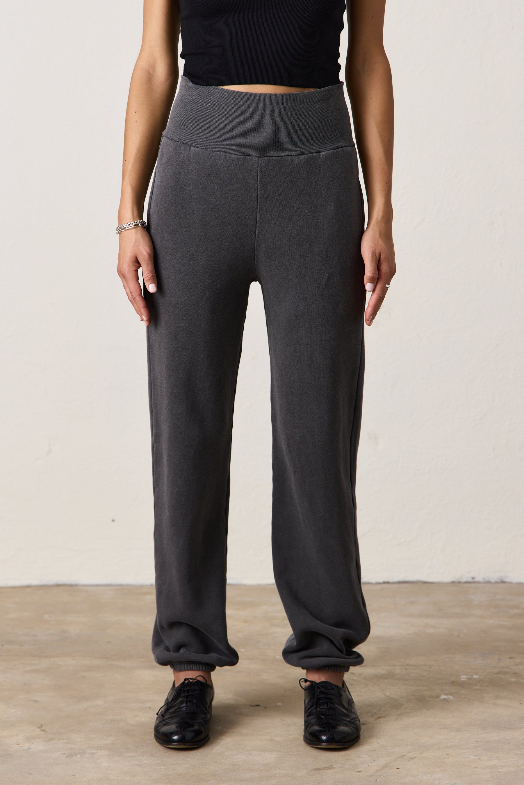 BLAKES RIB WAISTED COZY FLEECE SWEATPANT