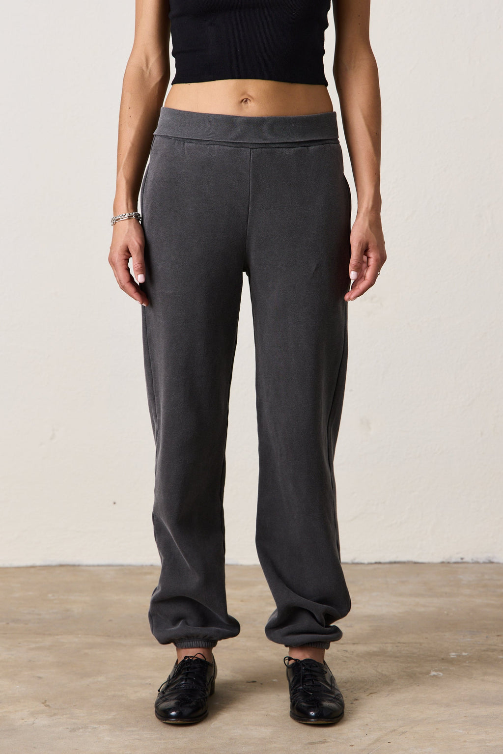 BLAKES RIB WAISTED COZY FLEECE SWEATPANT