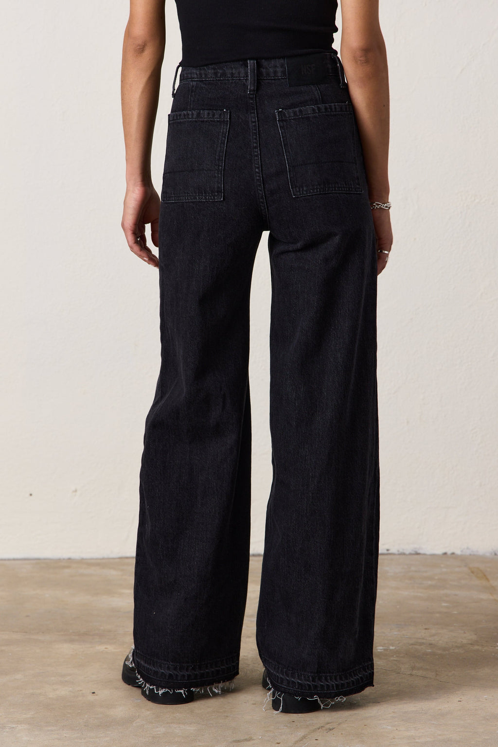 DELTA HIGH WAIST WIDE LEG JEAN