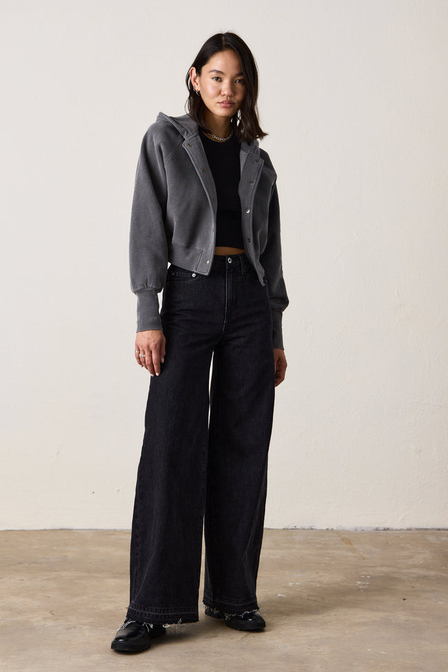 DELTA HIGH WAIST WIDE LEG JEAN Main Image