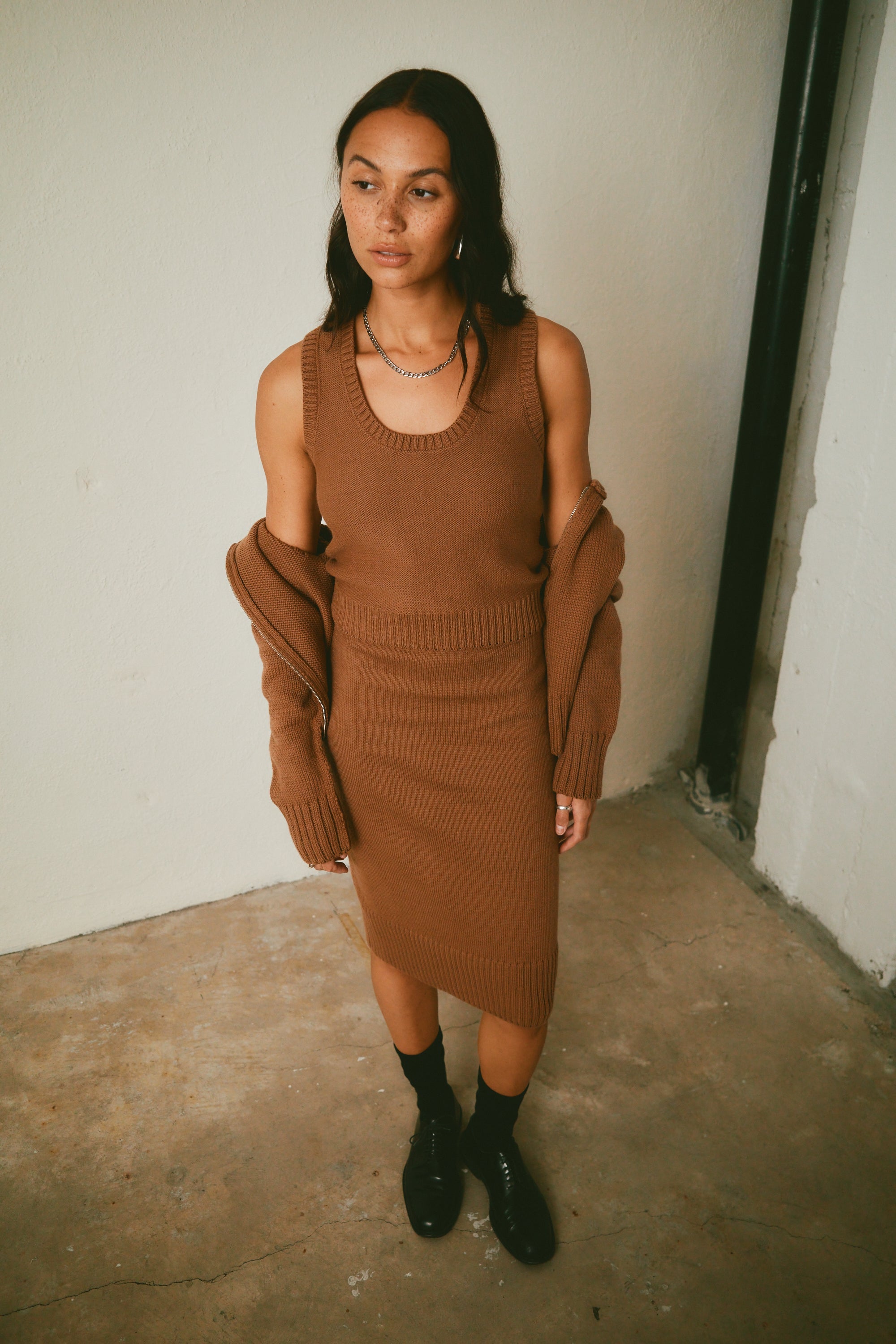 Valeria Cotton Sweater Tank