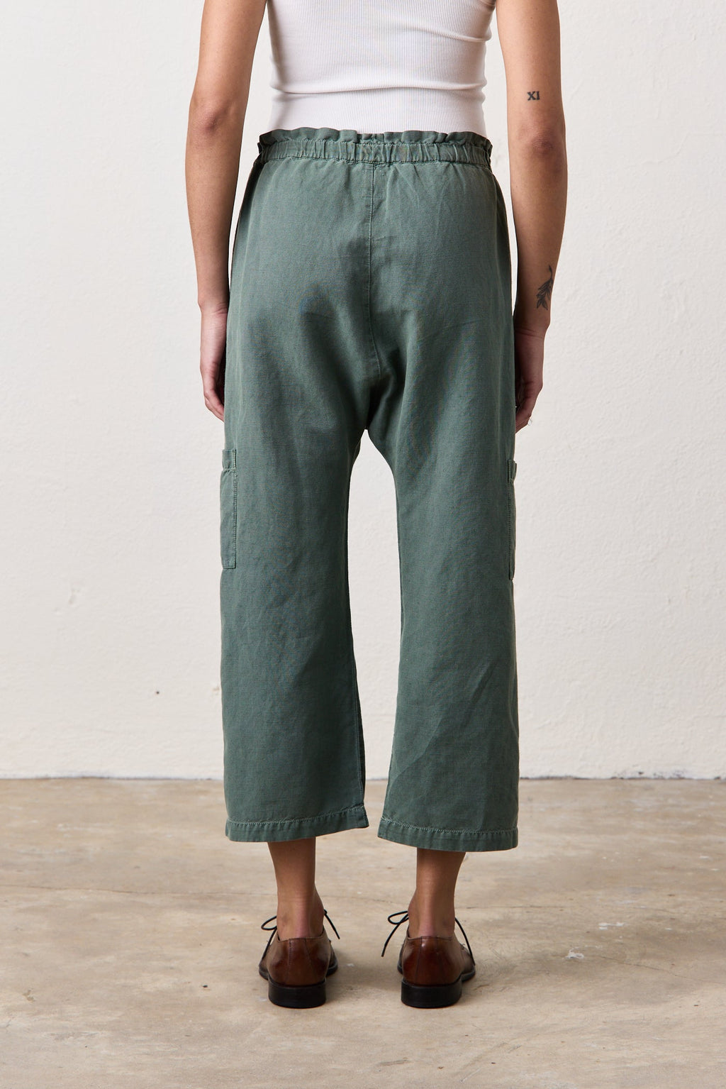 Shailey Paperbag Waist Linen Cotton Pant