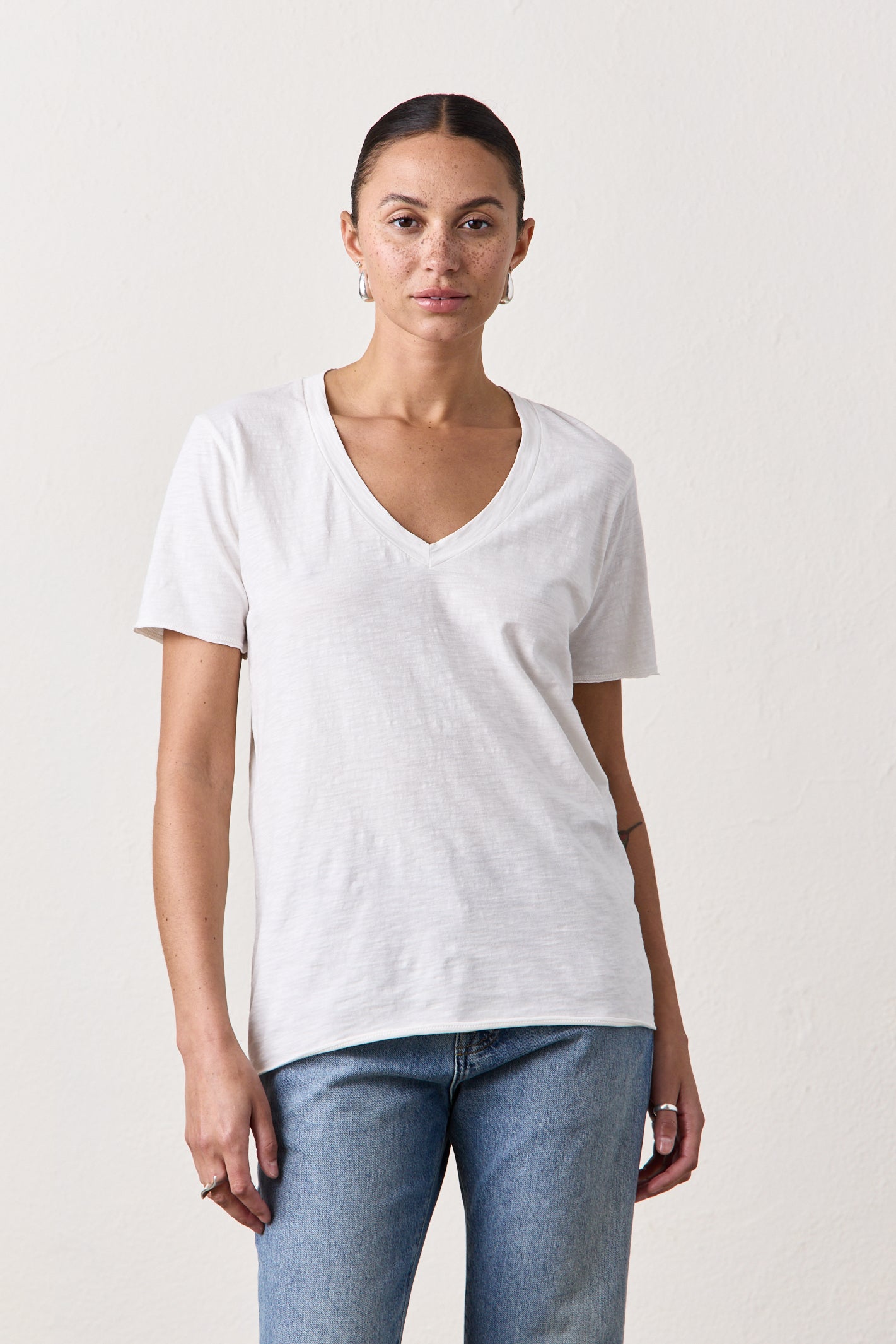 CORA RELAXED SLUB JERSEY V