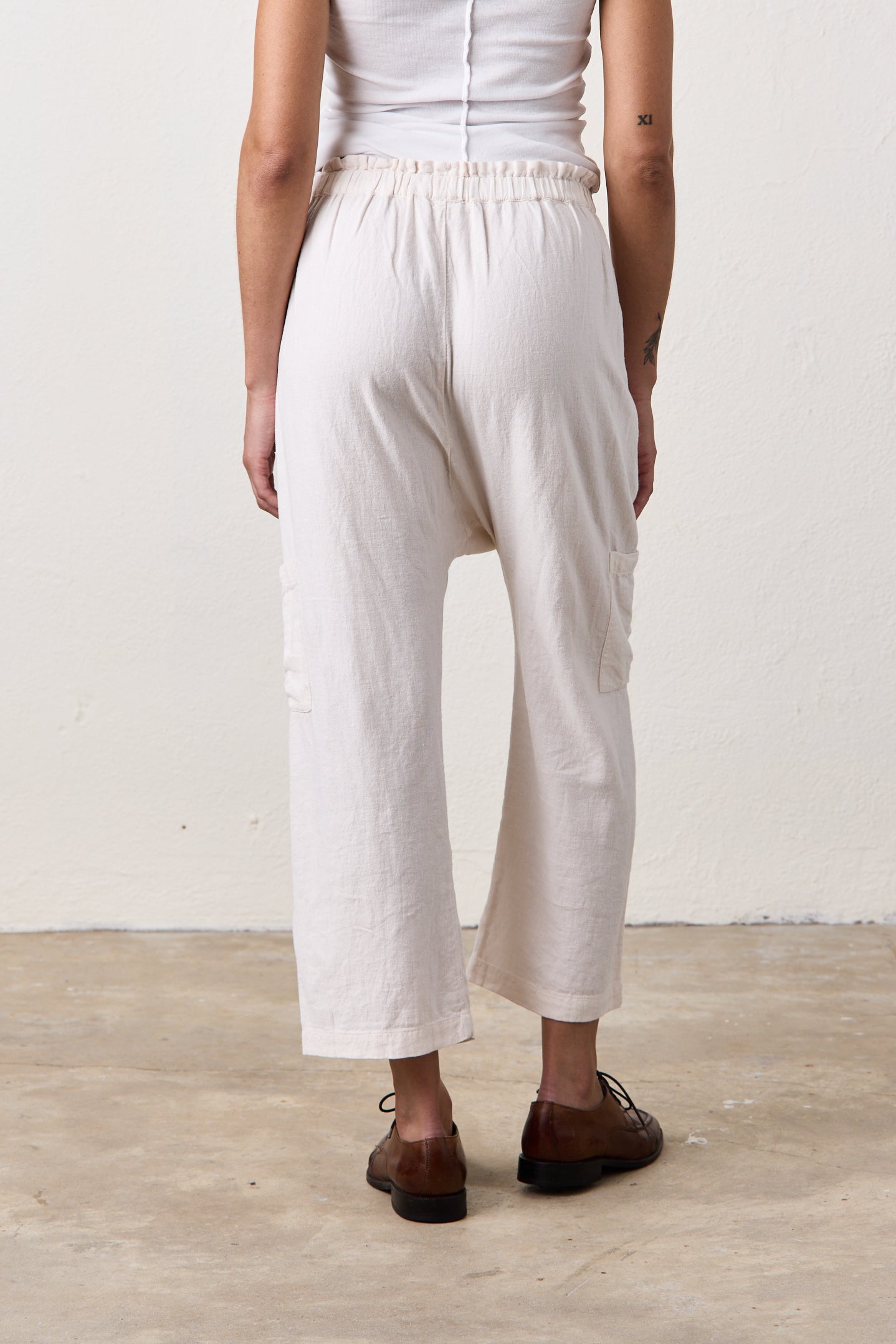 Shailey Paperbag Waist Linen Viscose  Pant