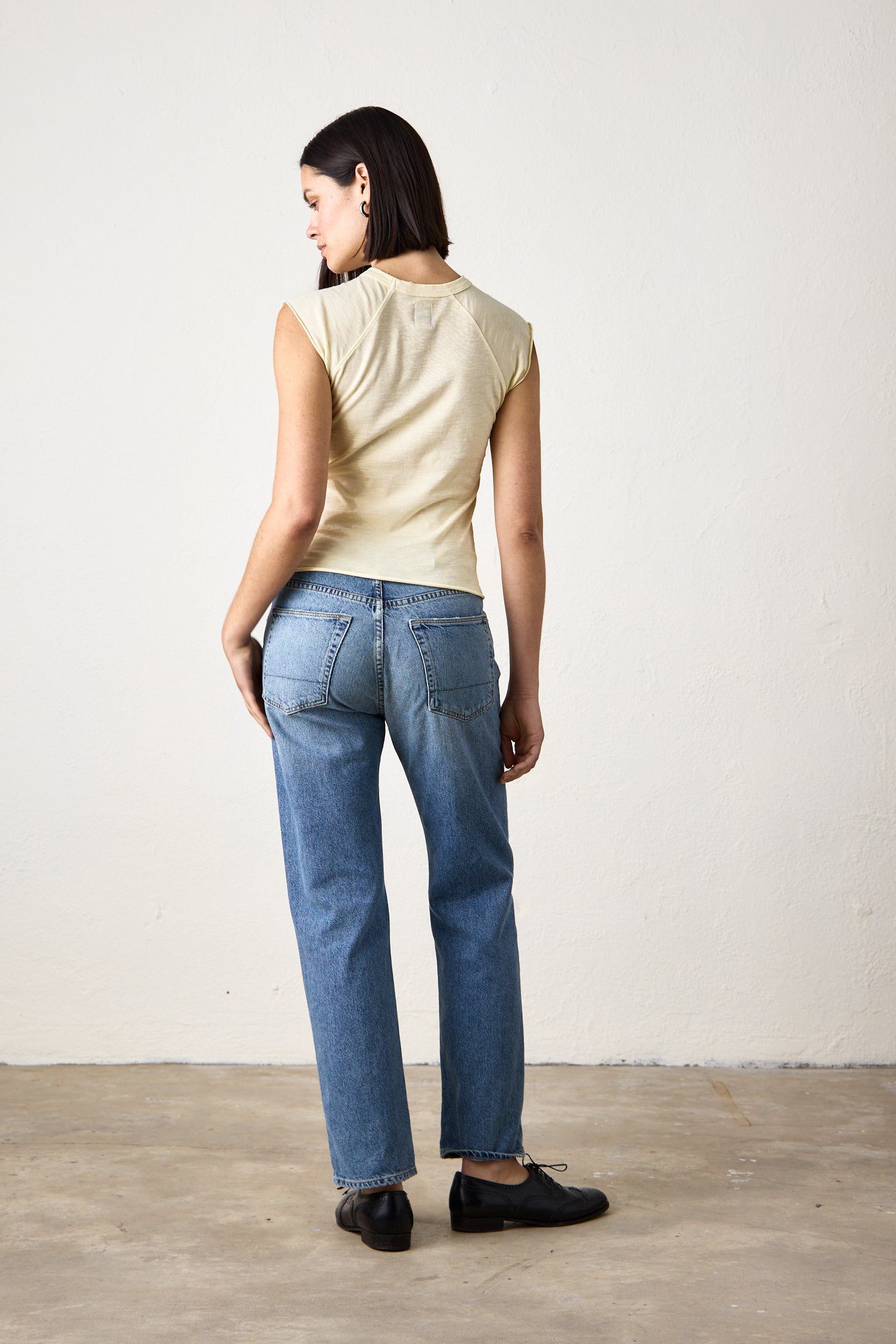 CHLOE FITTED SLUB JERSEY TEE