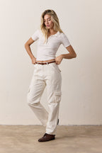 Alden Snap Front Variegated Rib Polo