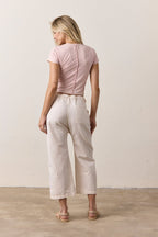 Tara Lux Jersey Mini Crew Tee