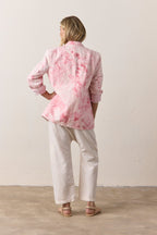 Seville Slouchy Linen Cotton Marbled Blazer