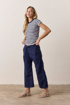 Alessi Shrunken Stripe Slub Jersey Tee