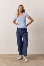 Carlson Linen Cotton Tie Pant