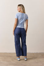 Carlson Linen Cotton Tie Pant