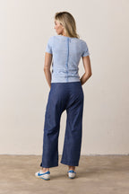 Tally Slim Fit U Neck Slub Jersey Tee