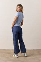 Tally Slim Fit U Neck Slub Jersey Tee