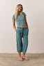 Akari Crop Linen Cotton Tie Pant