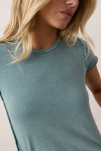 Tara Lux Jersey Mini Crew Tee