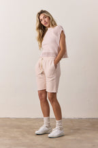 Daryl Boxy Mesh Mock Neck Tee