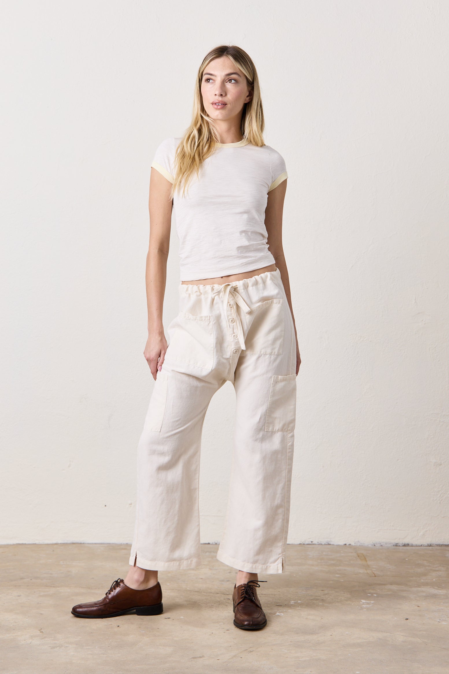 Bodhi Slub Jersey Ringer Baby Tee