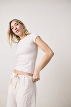 Bodhi Slub Jersey Ringer Baby Tee