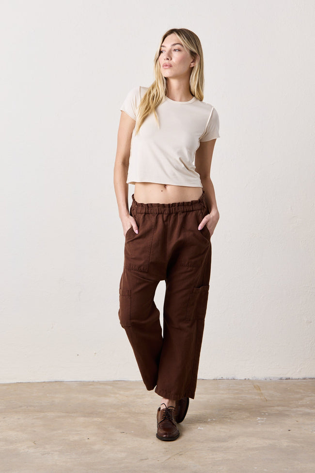 Tara Lux Jersey Mini Crew Tee Main Image