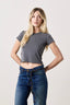 Tara Lux Jersey Mini Crew Tee
