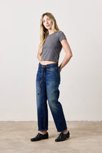 Tara Lux Jersey Mini Crew Tee