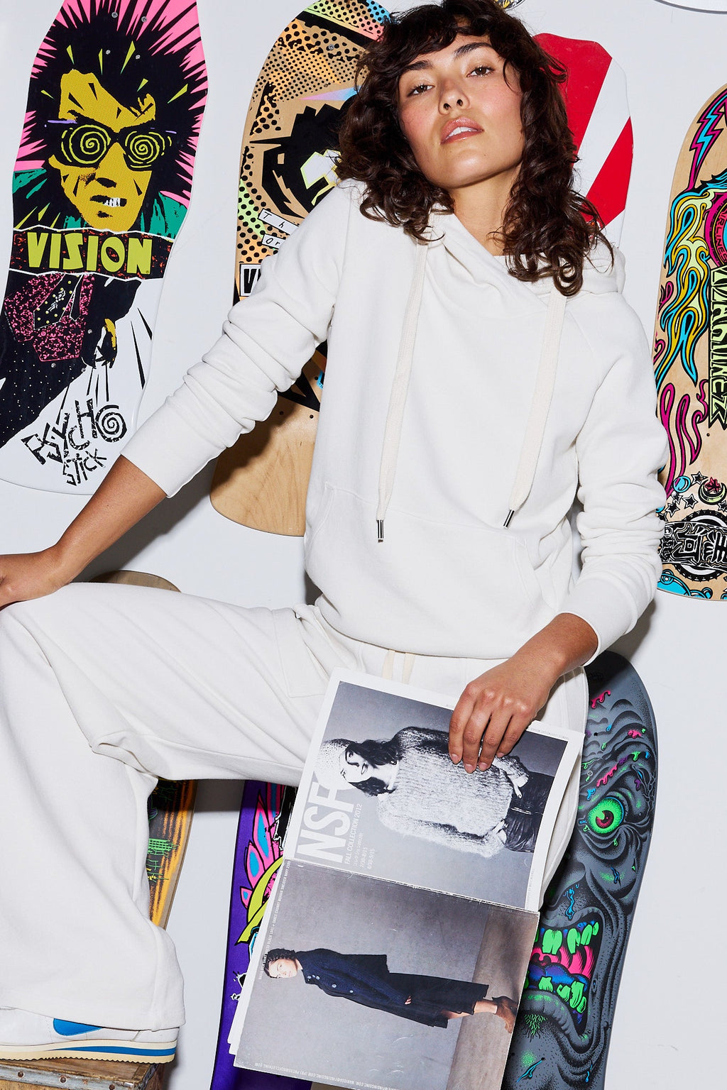 Lisse Fitted Loop Terry Hoodie