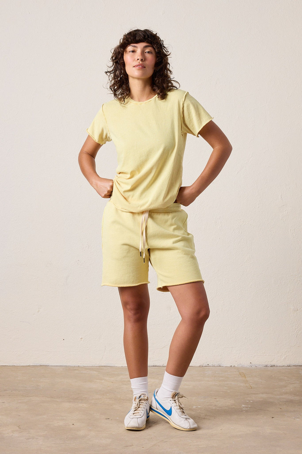 Monty Drawstring Loop Terry Cut Off Short