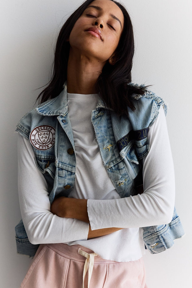 Aria Fitted Baby Rib Raglan Tee Main Image