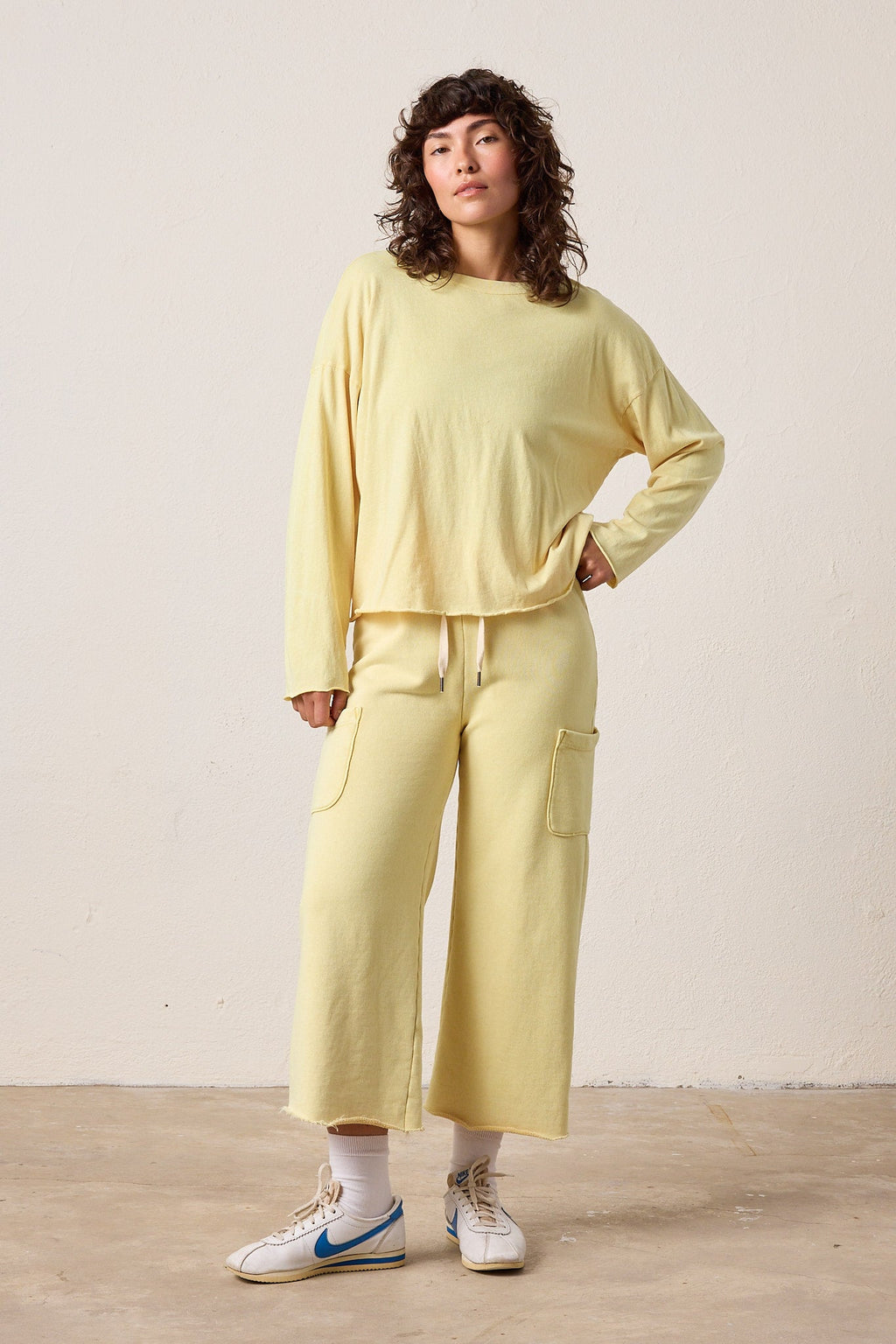 Lennon Boxy Fit Fine Jersey Tee