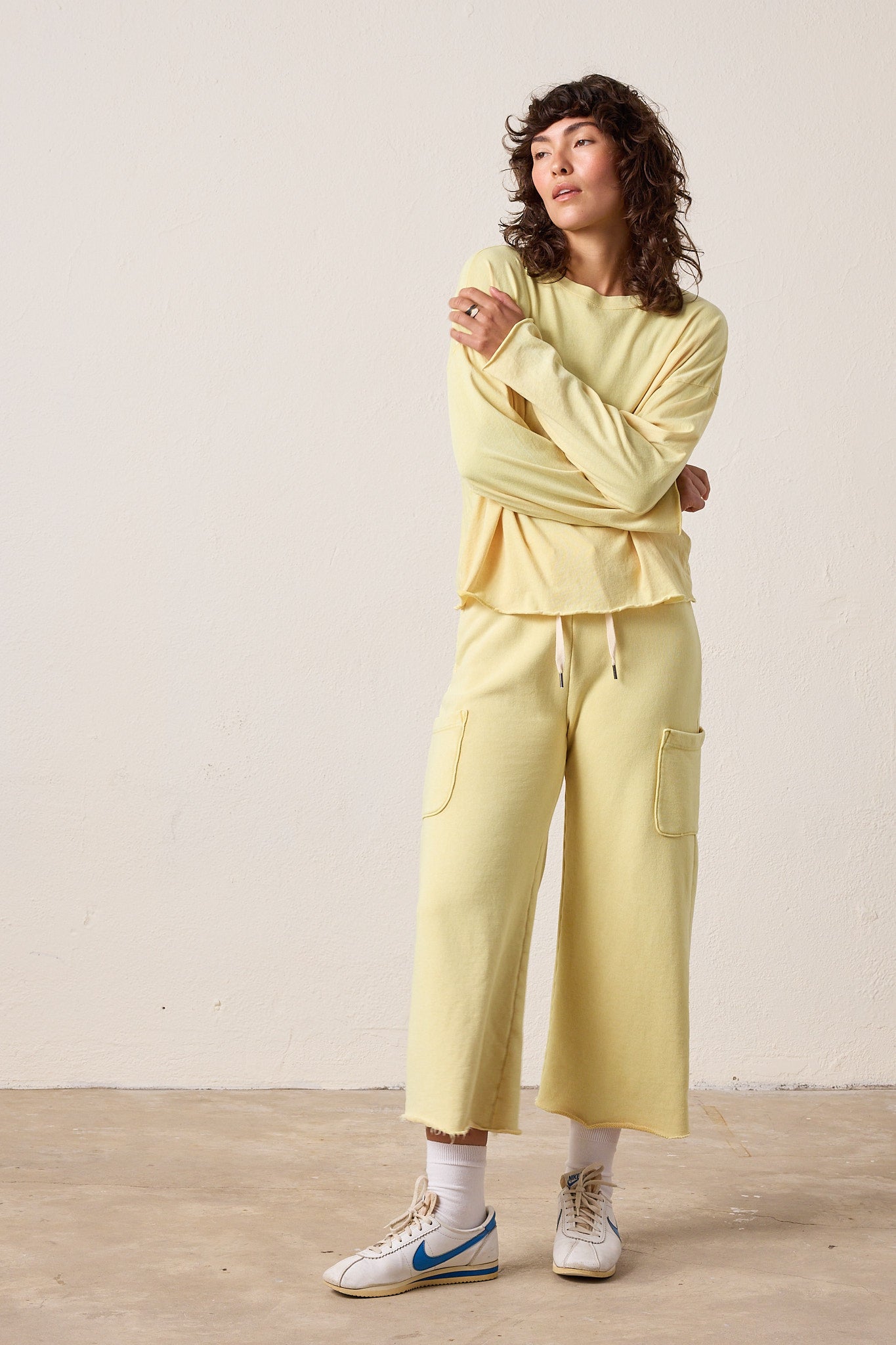 Lennon Boxy Fit Fine Jersey Tee