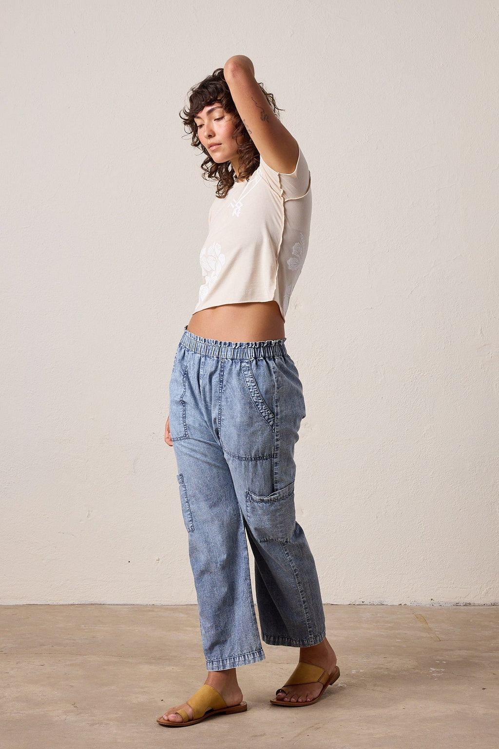 Tara Lux Jersey Hula Mini Crew Tee