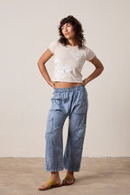 Tara Lux Jersey Hula Mini Crew Tee