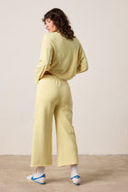 Diya Crop Straight Loop Terry Sweatpant