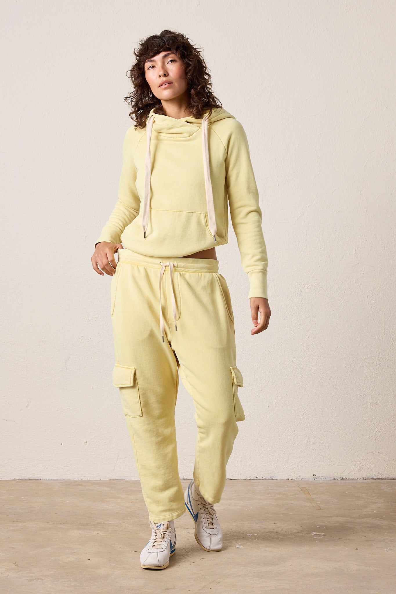 Mateo Drop Rise Cargo Loop Terry Sweatpant