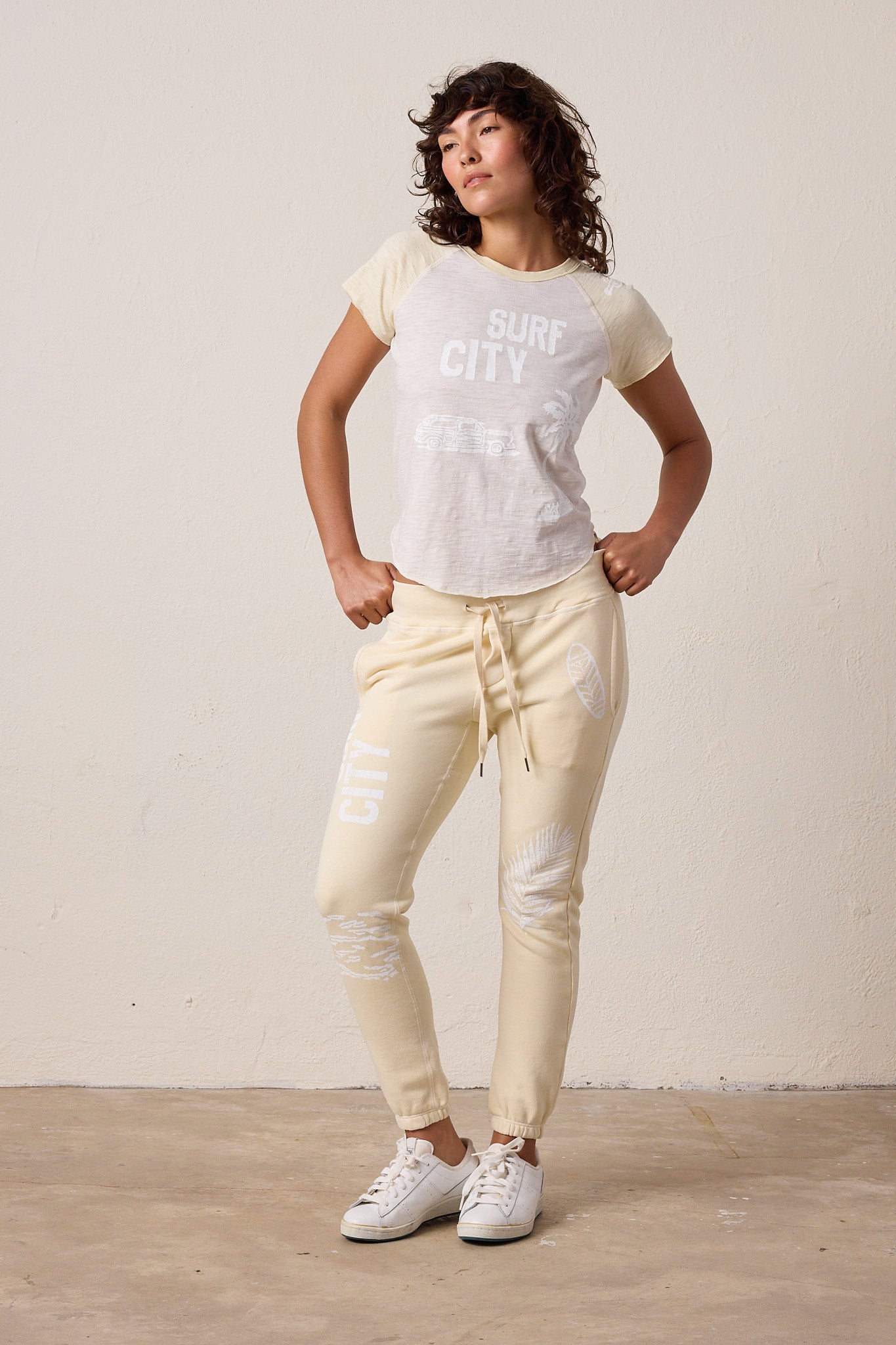 Tommy Slub Jersey Surf City Raglan Tee